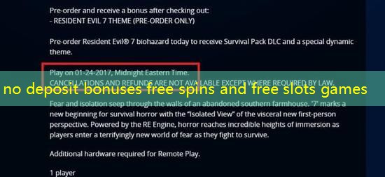 no deposit bonuses free spins and free slots games